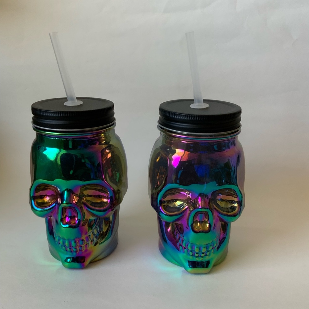 2/$10 Skull Sipper 16 Oz Drinking Glass